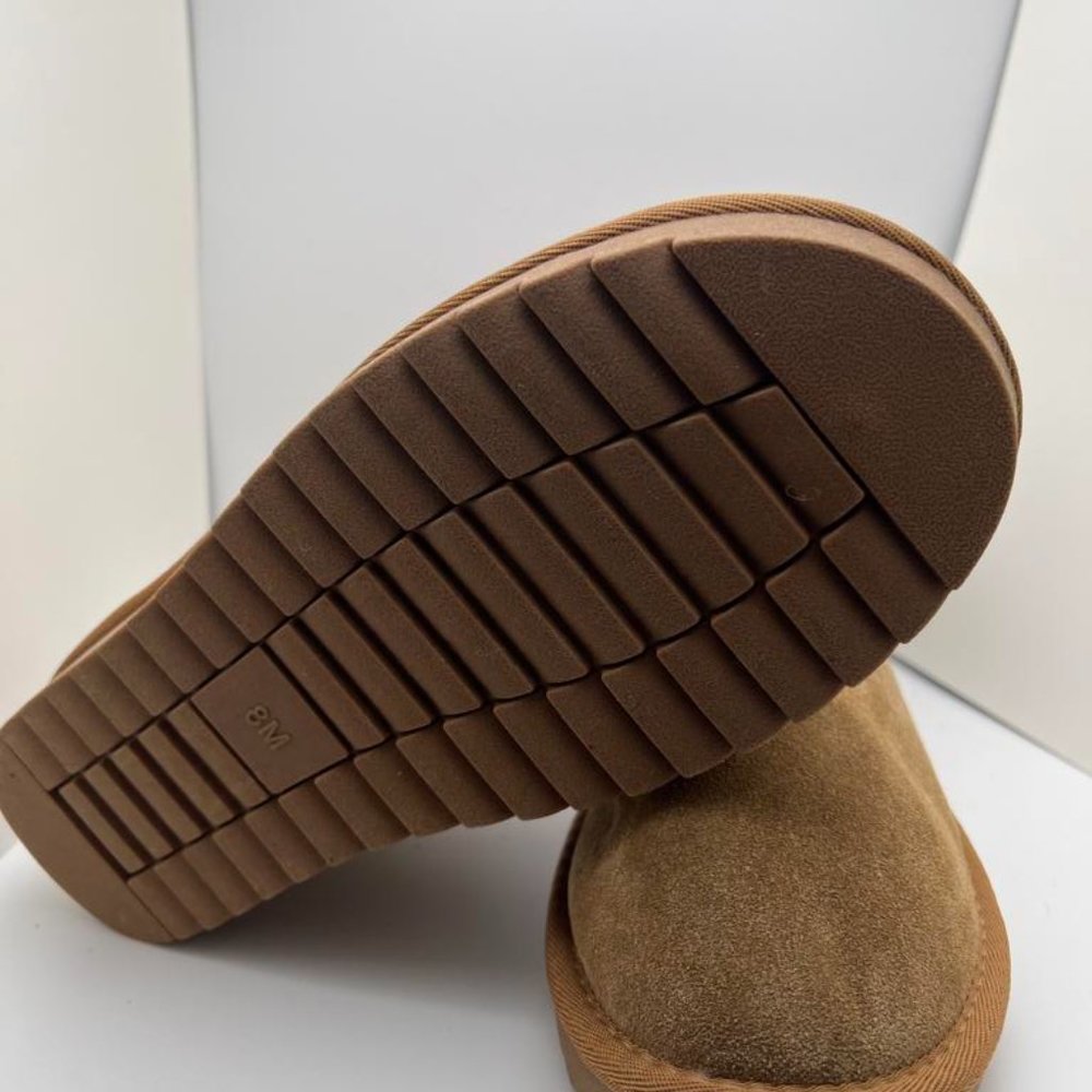 CUSHIONAIRE Women's Cozy pull on boot Chestnut Size 8 M - Picture 4 of 5
